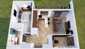 projekt-wnętrza-mieszkania-50m2-nowoczesny-loftowy-design-rzut-mieszkania