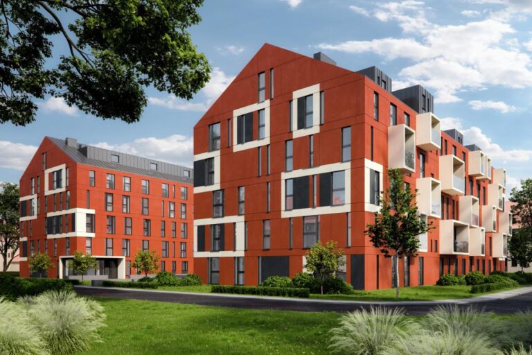 apartamentowiec apartament czerwony nowa inwestycja na ulicy sołtysowickiej we Wrocławiu